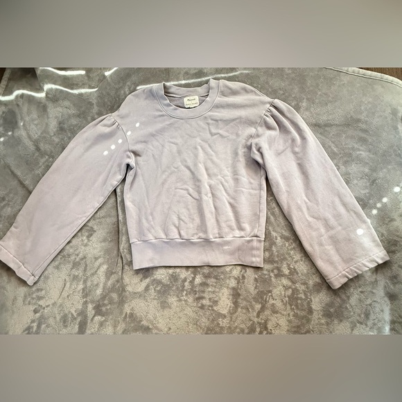 Madewell x Karen Walker® Garment-Dyed Sweatshirt in Violet Tint, Size XS - Picture 2 of 6